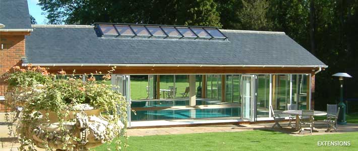 swimming pool house extension Christopher Hunt Marlow